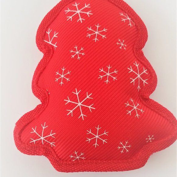 Dog Holiday Stocking Stuffed with Goodies Red Paw Shaped Holiday Dog Gifts - Picture 2 of 8